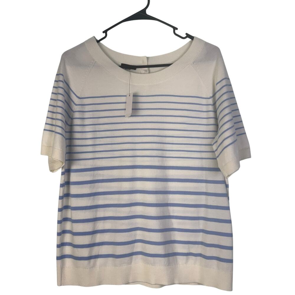 NWT Talbots Top Large Lightweight Spring Summer Coastal Beachy Soft Stretchy